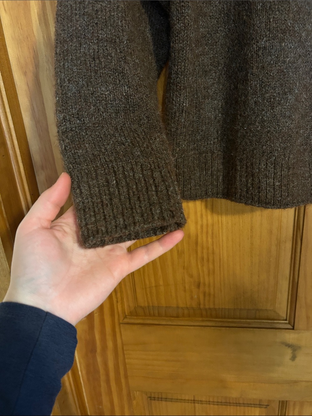 Old Navy Patterned Mock Neck Sweater in Brown - L - Picture 4 of 6